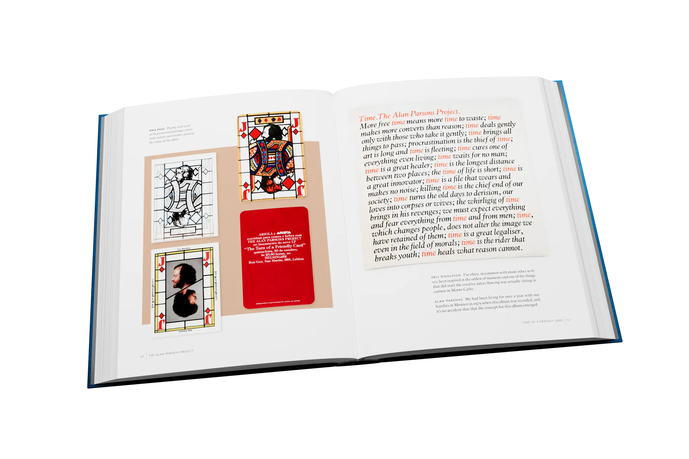 Alan Parsons Project official illustrated book, published by Rocket 88
